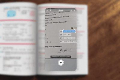Google Lens让学生拍摄方程式的图片以获得帮助