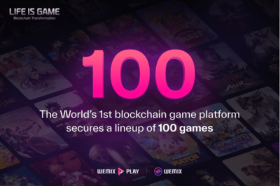 百款游戏计划入驻娱美德旗下全球最大区块链游戏平台WEMIX PLAY